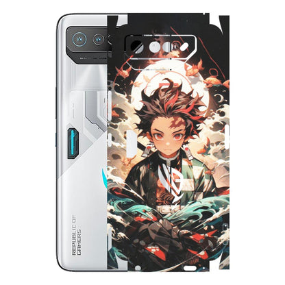 ASUS Phone Skins (All Models) - Tanjiro Demon Slayer Anime - Matte Finish (M-158) Asus ROG Phone 7 (5G)