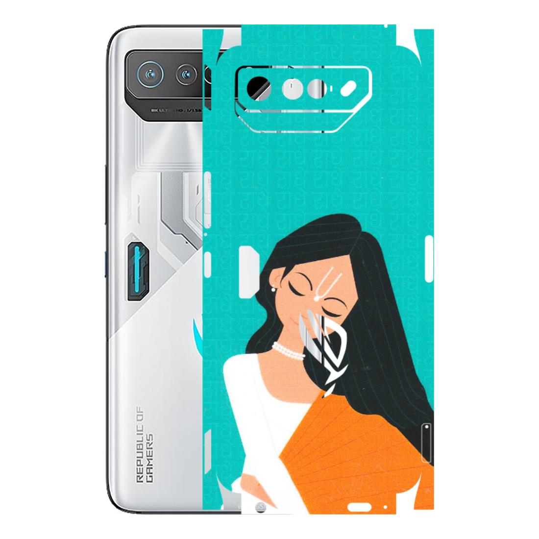 ASUS Phone Skins (All Models) - Radhe Radhe With Hindu Symbol - Matte Finish (M-164) Asus ROG Phone 7 (5G)