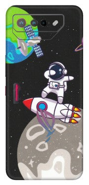 ASUS Phone Skins (All Models) - Astronaut Vibing Toon Running - Matte Finish (M-39) Asus ROG Phone 7 (5G)