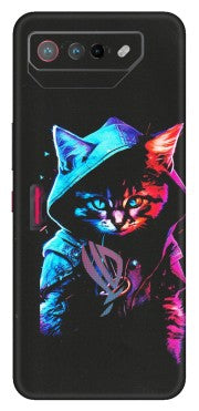 ASUS Phone Skins (All Models) - Cyberpunk Cat - Matte Finish (M-45) Asus ROG Phone 7 (5G)