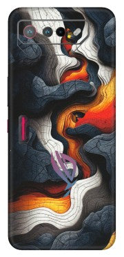 ASUS Phone Skins (All Models) - Abstract Volcanic Layers - Matte Finish (M-52) Asus ROG Phone 7 (5G)