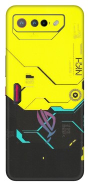 ASUS Phone Skins (All Models) - Black Yellow Technica - Matte Finish (M-53) Asus ROG Phone 7 (5G)