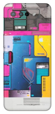 ASUS Phone Skins (All Models) - Colourfull Motherboard Internals - Matte Finish (M-55) Asus ROG Phone 7 (5G)
