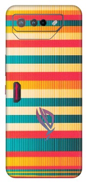ASUS Phone Skins (All Models) - Colourful Stripes Soothing Effect - Matte Finish (M-86) Asus ROG Phone 7 (5G)