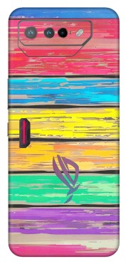 ASUS Phone Skins (All Models) - Multi Colour Wooden Wall - Matte Finish (M-96) Asus ROG Phone 7 (5G)