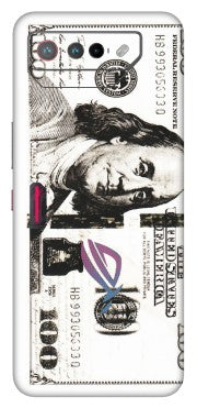 ASUS Phone Skins (All Models) - 100 Dollar Currency - Transparent Finish (T-01) Asus ROG Phone 7 (5G)