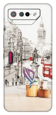 ASUS Phone Skins (All Models) - London Street - Transparent Finish (T-02) Asus ROG Phone 7 (5G)