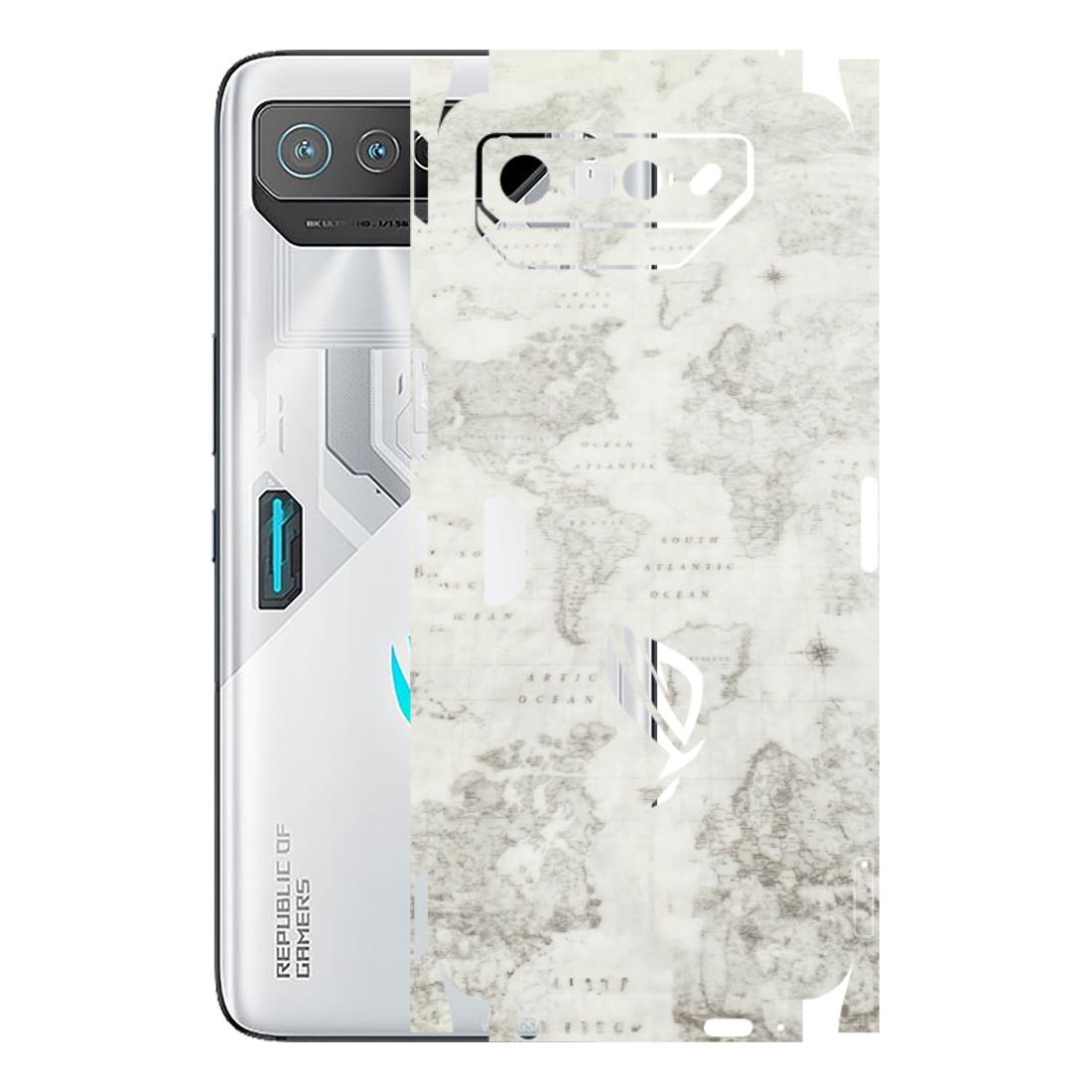 ASUS Phone Skins (All Models) - World Travel Map - Transparent Finish (T-04) Asus ROG Phone 7 (5G)