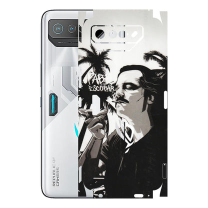 ASUS Phone Skins (All Models) - Pab Escobar - Transparent Finish (T-05) Asus ROG Phone 7 (5G)