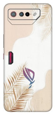ASUS Phone Skins (All Models) - Gold Petals Abstract - Transparent Finish (T-08) Asus ROG Phone 7 (5G)