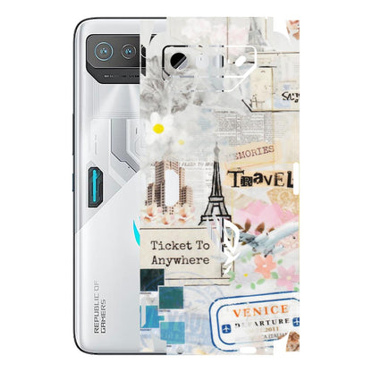 ASUS Phone Skins (All Models) - Travel Memories - Transparent Finish (T-09) Asus ROG Phone 7 (5G)