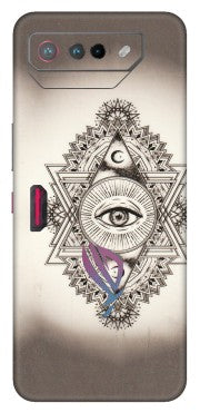 ASUS Phone Skins (All Models) - Illuminati Great Eye - Transparent Finish (T-14) Asus ROG Phone 7 (5G)