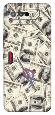 ASUS Phone Skins (All Models) - Dollar Lover - Transparent Finish (T-17) Asus ROG Phone 7 (5G)