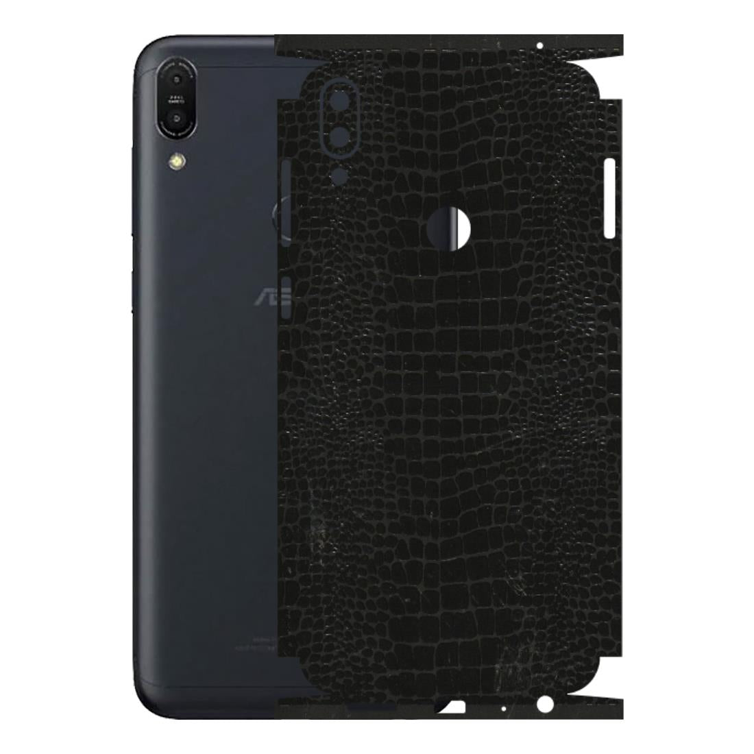 ASUS Phone Skins (All Models) - Snake Leather Black - 3D Embossed Finish (L-107) Asus ZENFONE MAX PRO (M1)