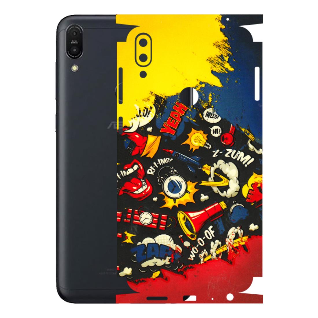ASUS Phone Skins (All Models) - Pacific Doodle Art - 3D Embossed Finish (L-120) Asus ZENFONE MAX PRO (M1)
