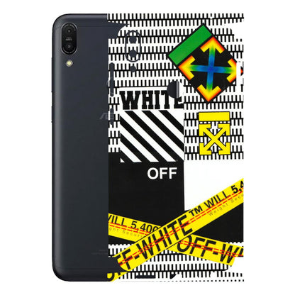 ASUS Phone Skins (All Models) - White Off Abstract - 3D Embossed Finish (L-172) Asus ZENFONE MAX PRO (M1)