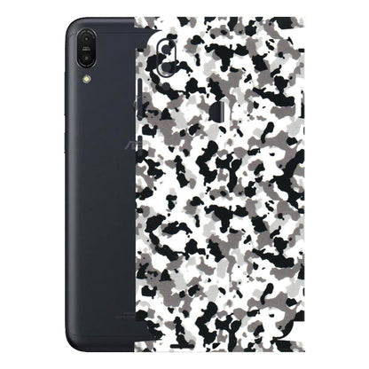 ASUS Phone Skins (All Models) - White Black Camouflage - 3D Embossed Finish (L-18) Asus ZENFONE MAX PRO (M1)