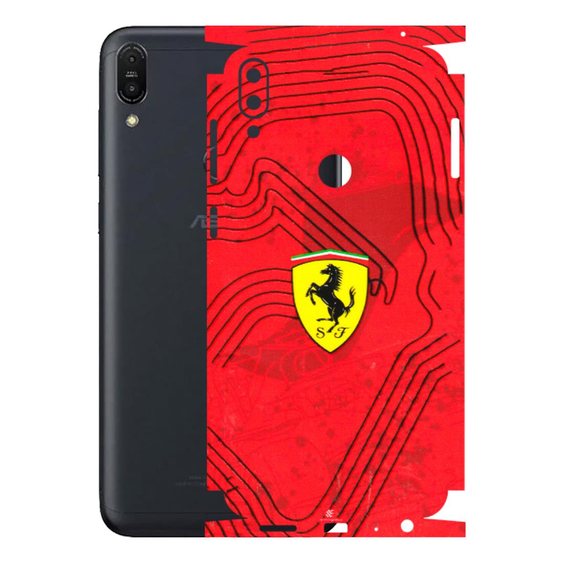 ASUS Phone Skins (All Models) - Red Ferrari Logo Stylish - 3D Embossed Finish (L-238) Asus ZENFONE MAX PRO (M1)