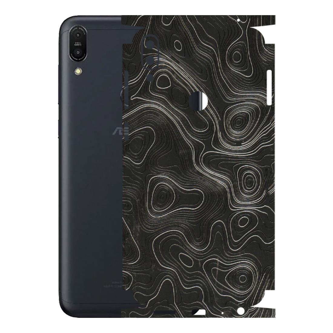 ASUS Phone Skins (All Models) - Abstract White Line Map - 3D Embossed Finish (L-269) Asus ZENFONE MAX PRO (M1)