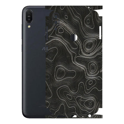 ASUS Phone Skins (All Models) - Abstract White Line Map - 3D Embossed Finish (L-269) Asus ZENFONE MAX PRO (M1)