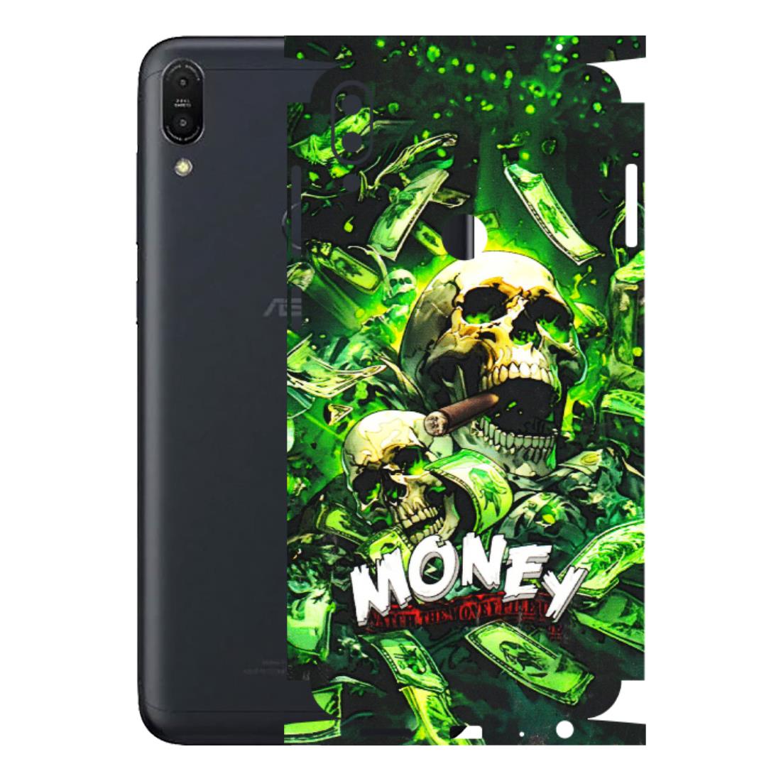 ASUS Phone Skins (All Models) - Skull Money - 3D Embossed Finish (L-303) Asus ZENFONE MAX PRO (M1)