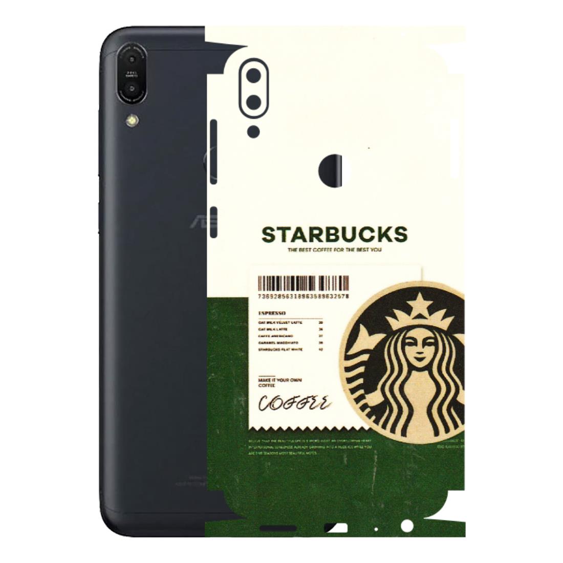 ASUS Phone Skins (All Models) - Starbucks Barcode - 3D Embossed Finish (L-308) Asus ZENFONE MAX PRO (M1)
