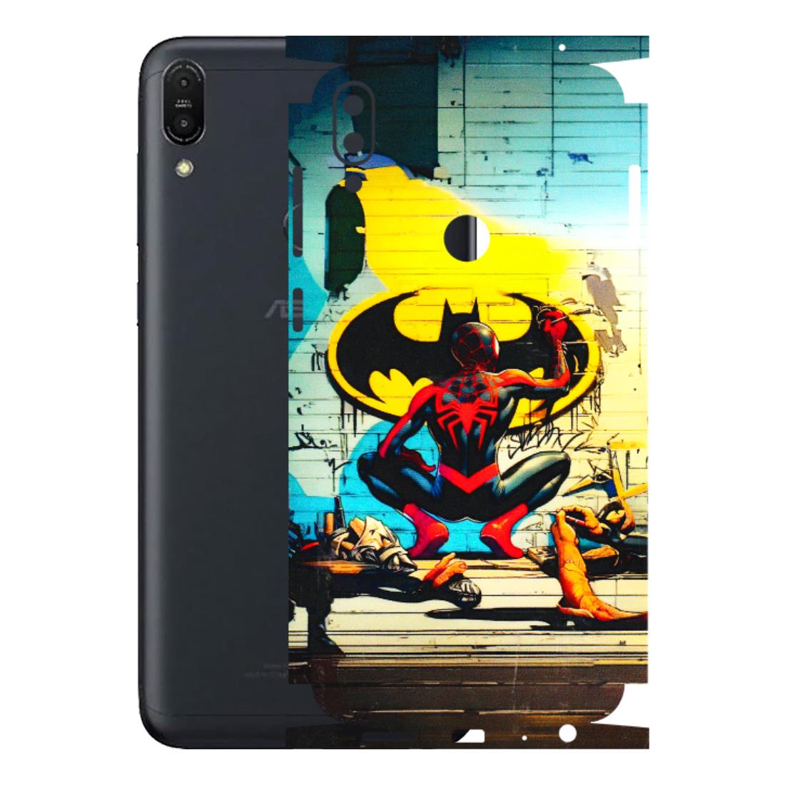 ASUS Phone Skins (All Models) - New Spiderman Bat Logo - 3D Embossed Finish (L-309) Asus ZENFONE MAX PRO (M1)