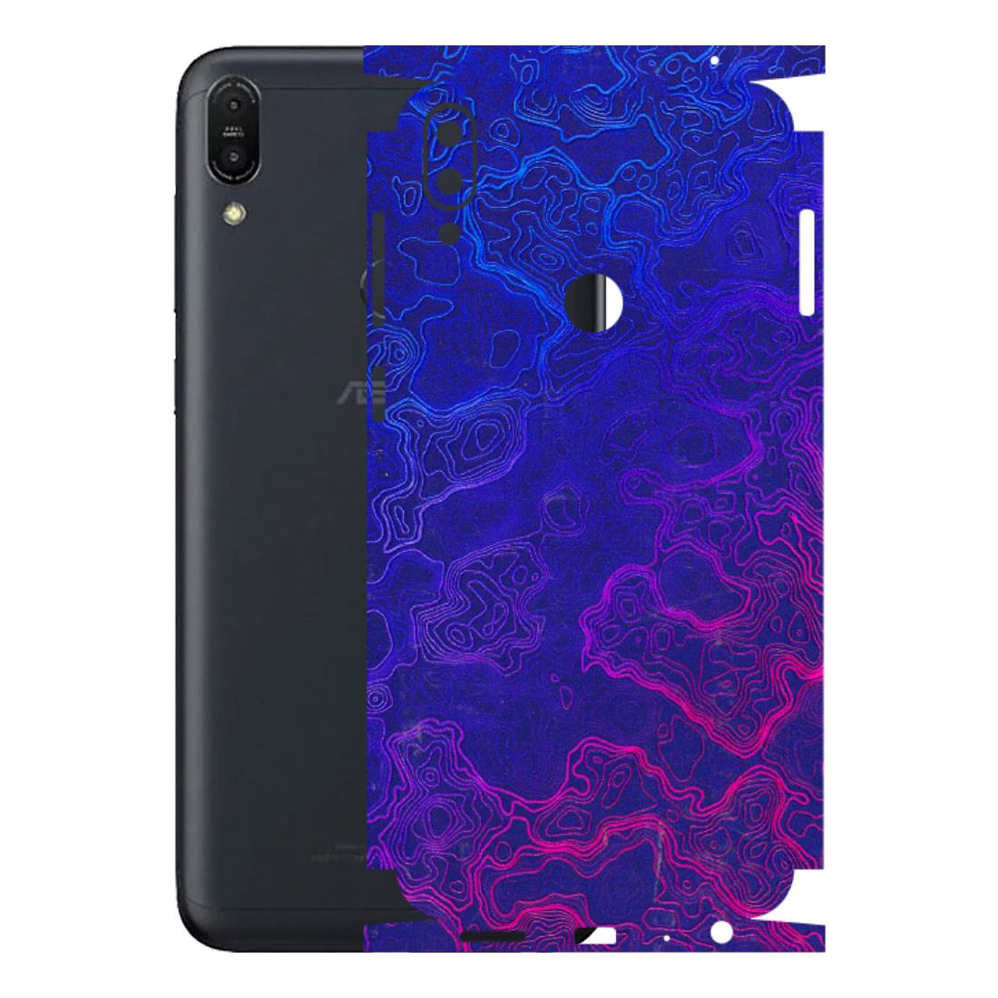 ASUS Phone Skins (All Models) - Purple Ripples Swirl - 3D Embossed Finish (L-314) Asus ZENFONE MAX PRO (M1)