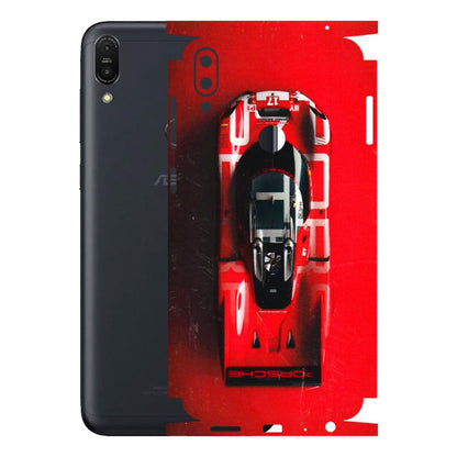 ASUS Phone Skins (All Models) - Red Porsche Car Logo - 3D Embossed Finish (L-315) Asus ZENFONE MAX PRO (M1)