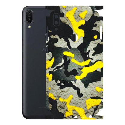 ASUS Phone Skins (All Models) - Yellow Camouflage - 3D Embossed Finish (L-61) Asus ZENFONE MAX PRO (M1)