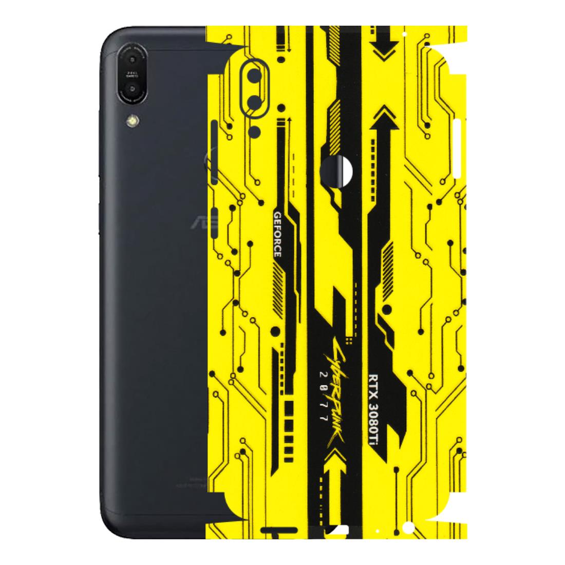 ASUS Phone Skins (All Models) - Yellow Cyberpunk - 3D Embossed Finish (L-93) Asus ZENFONE MAX PRO (M1)