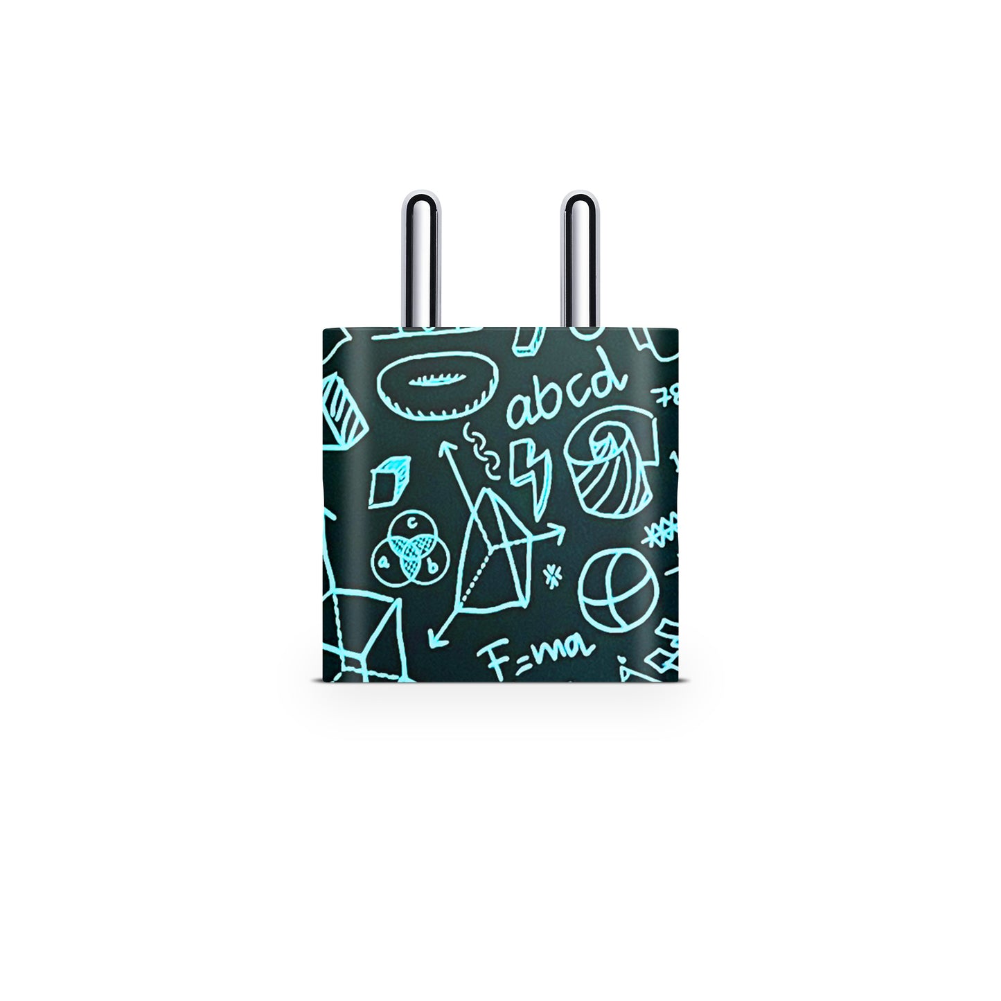 Blackboard Doodles Matte Finish Skin For Charger