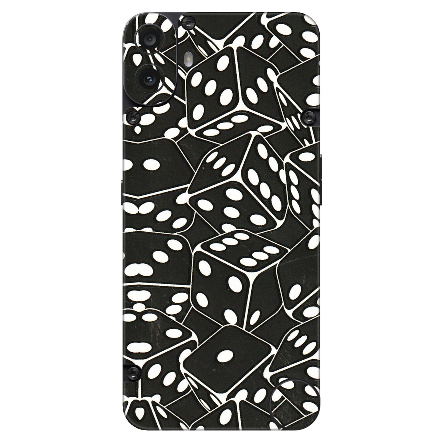 CMF by Nothing Phone Skins - Big Black Dices - 3D Embossed Finish (L-106) CMF Phone 1
