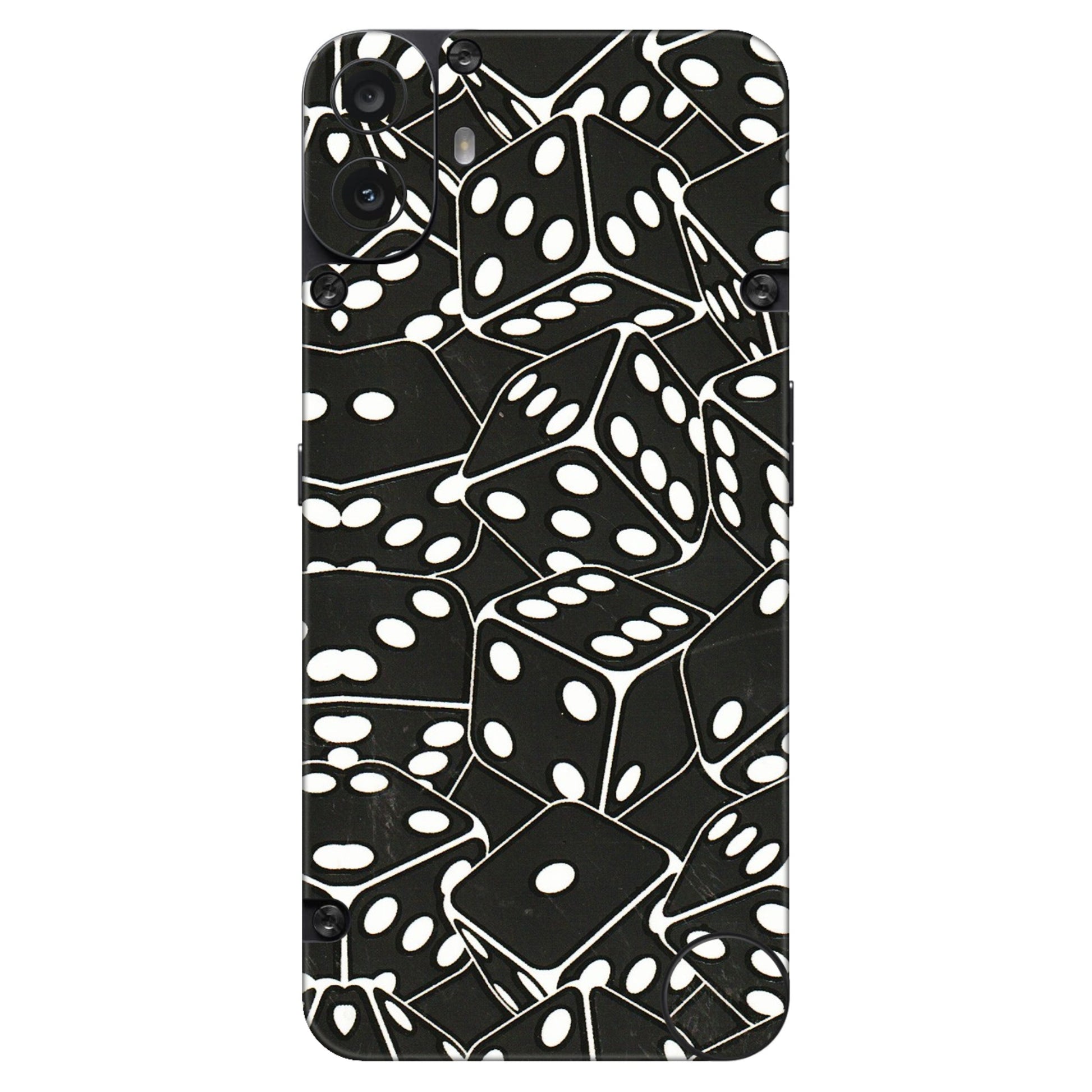 CMF by Nothing Phone Skins - Big Black Dices - 3D Embossed Finish (L-106) CMF Phone 1