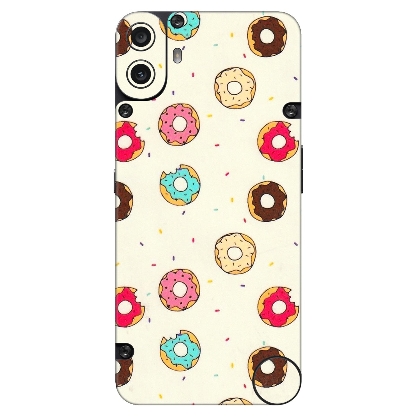 CMF by Nothing Phone Skins - Mini Donuts Doodle Art - 3D Embossed Finish (L-122) CMF Phone 1