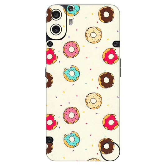 CMF by Nothing Phone Skins - Mini Donuts Doodle Art - 3D Embossed Finish (L-122) CMF Phone 1