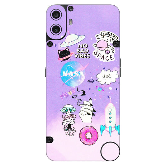 CMF by Nothing Phone Skins - I Need My Nasa  Skin - 3D Embossed Finish (L-149) CMF Phone 1