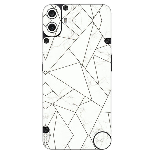 CMF by Nothing Phone Skins - Luxury White Marble Effect - 3D Embossed Finish (L-168) CMF Phone 1