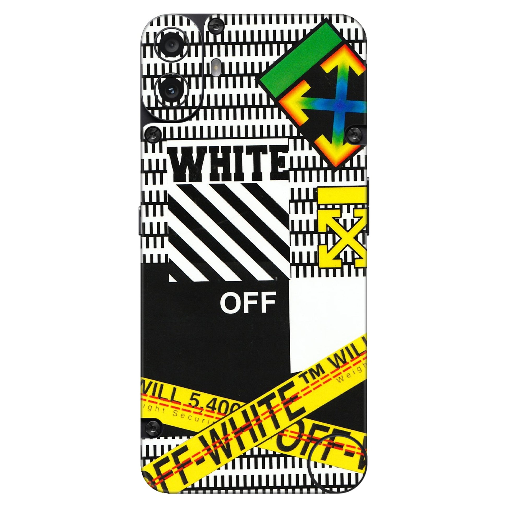 CMF by Nothing Phone Skins - White Off Abstract - 3D Embossed Finish (L-172) CMF Phone 1