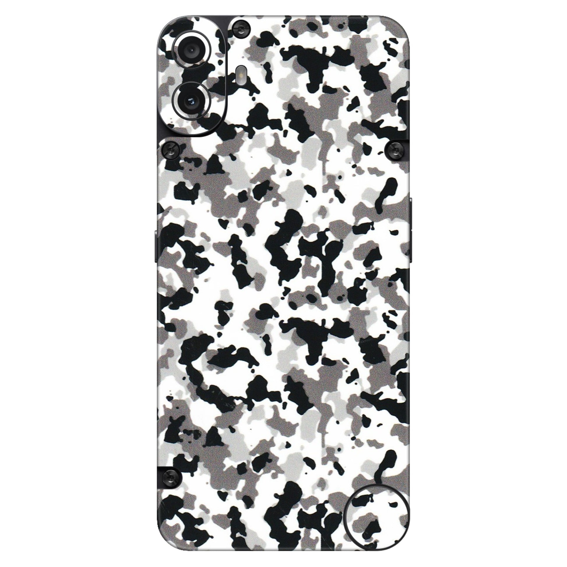 CMF by Nothing Phone Skins - White Black Camouflage - 3D Embossed Finish (L-18) CMF Phone 1