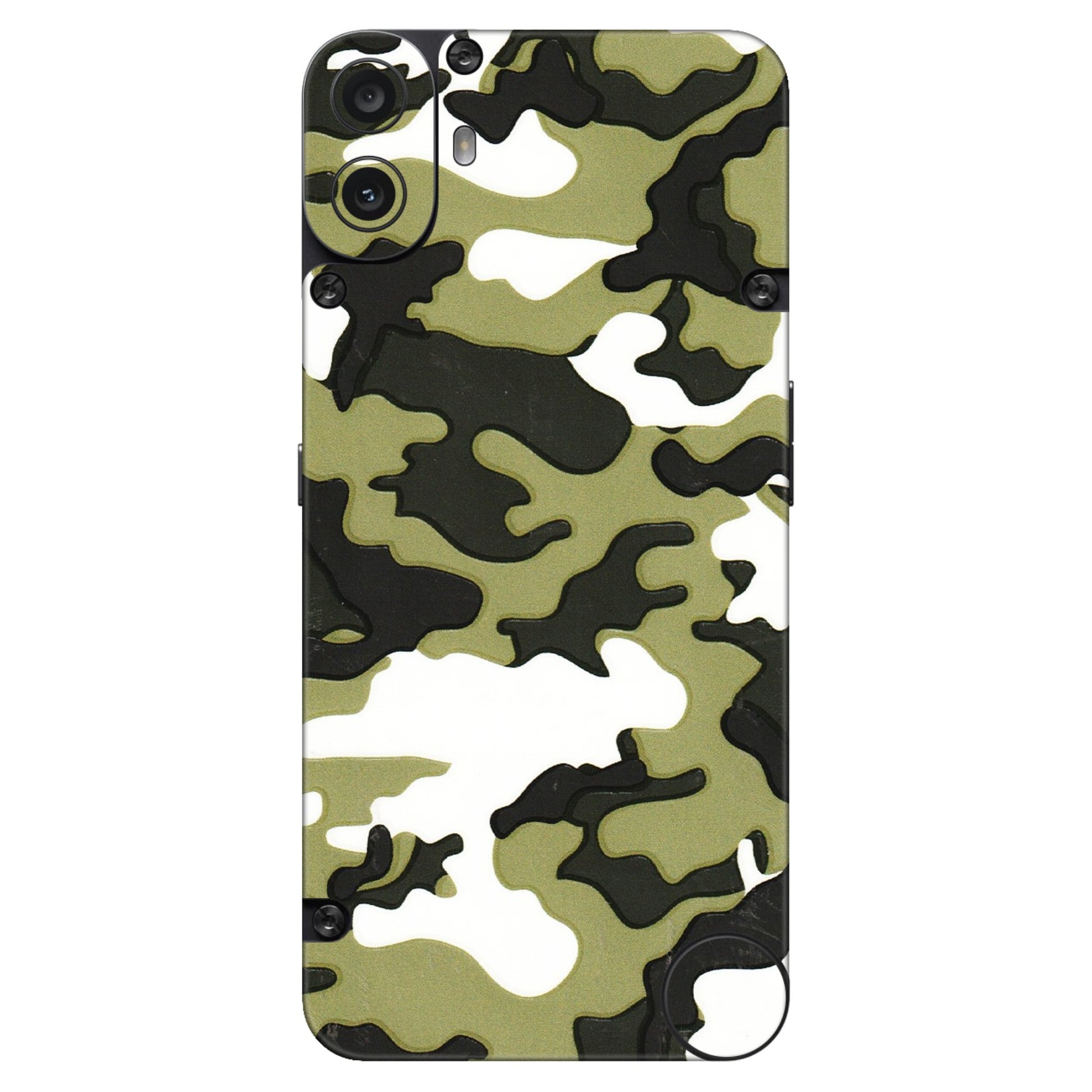 CMF by Nothing Phone Skins - Camouflages White And Green - 3D Embossed Finish (L-243) CMF Phone 1