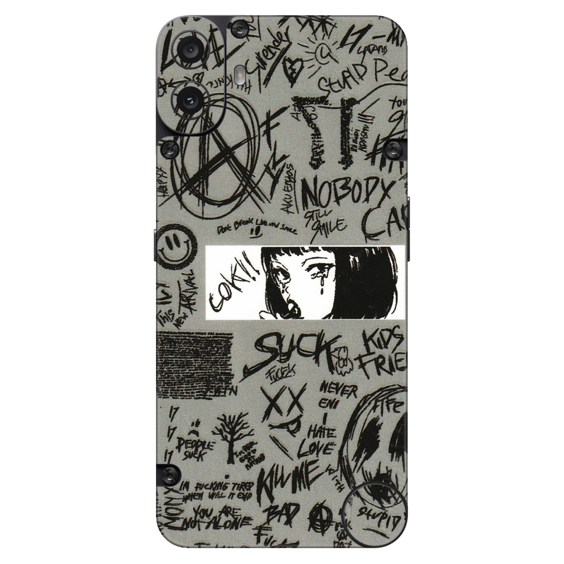 CMF by Nothing Phone Skins - Never Have Love Anime - 3D Embossed Finish (L-260) CMF Phone 1