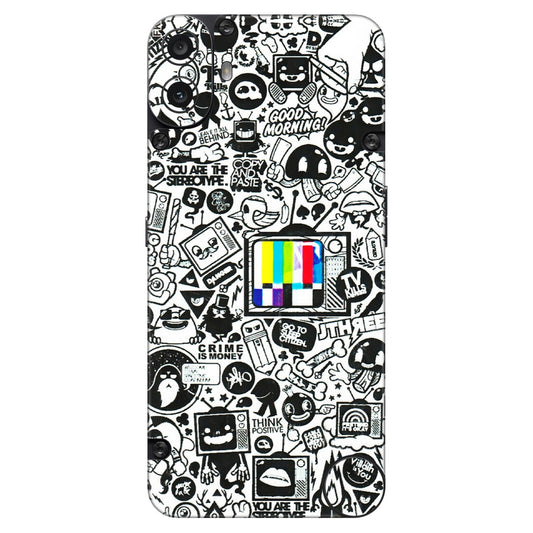 CMF by Nothing Phone Skins - Doodles Positive Art  Latest - 3D Embossed Finish (L-263) CMF Phone 1