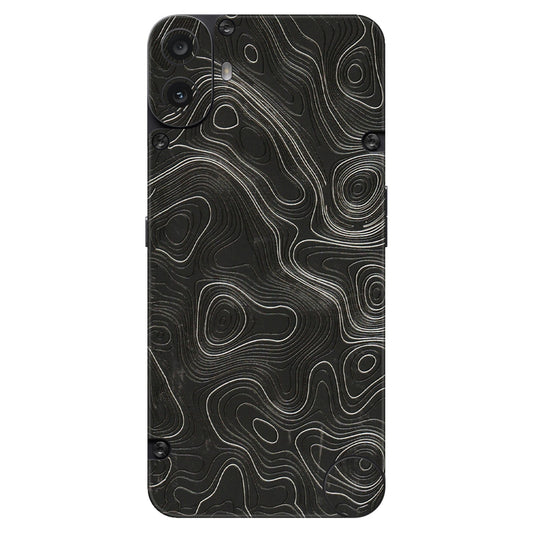 CMF by Nothing Phone Skins - Abstract White Line Map  Latest - 3D Embossed Finish (L-269) CMF Phone 1