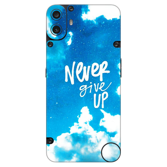 CMF by Nothing Phone Skins - Never Give Up  Latest - 3D Embossed Finish (L-279) CMF Phone 1
