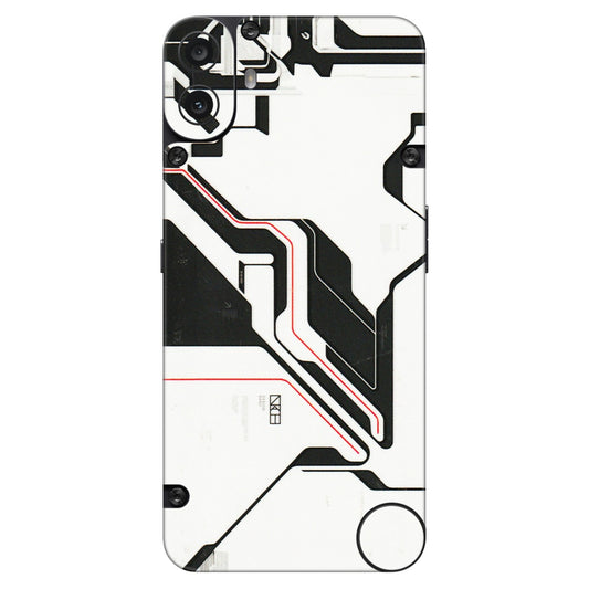 CMF by Nothing Phone Skins - White Techy Logo - 3D Embossed Finish (L-312) CMF Phone 1