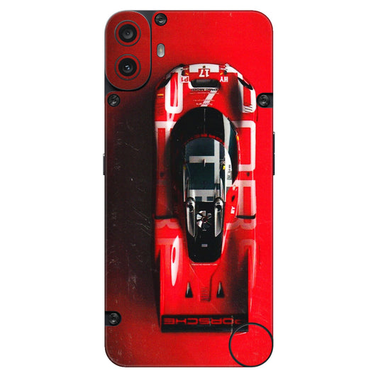 CMF by Nothing Phone Skins - Red Porsche Car Logo - 3D Embossed Finish (L-315) CMF Phone 1