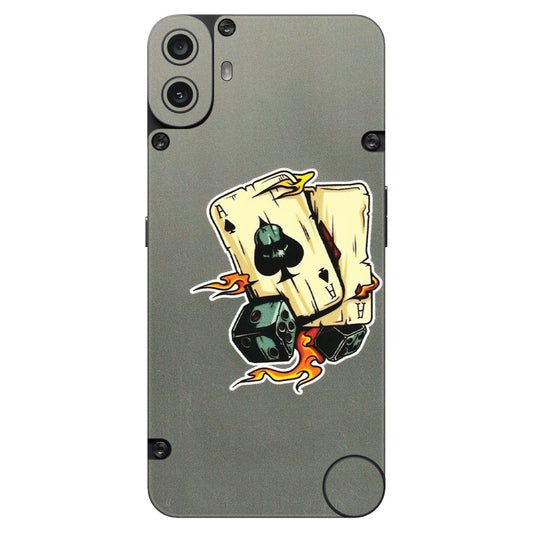 CMF by Nothing Phone Skins - Grey Cards Of Ace - 3D Embossed Finish (L-77) CMF Phone 1