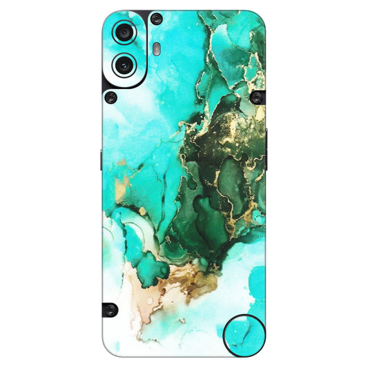CMF by Nothing Phone Skins - The Blue Gold Marble - Matte Finish (M-124) CMF Phone 1