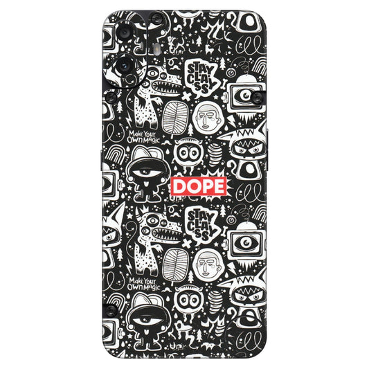 CMF by Nothing Phone Skins - Dope Stay Classy Black Doodles - Matte Finish (M-126) CMF Phone 1